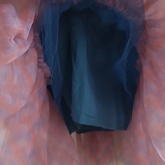 Lola + The Boys Pink and Blue Ruffle Dress Size 6 - Picture 8 of 10